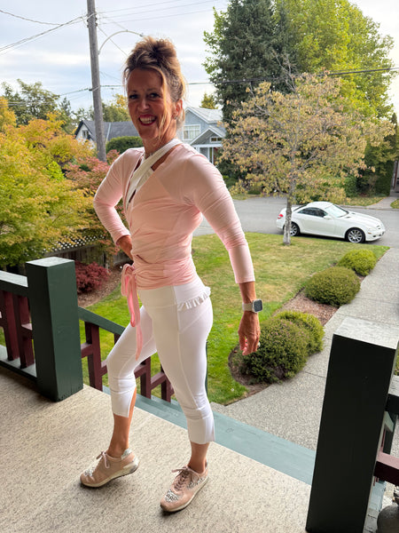 Breathe Lounge Crescent Wrap Top